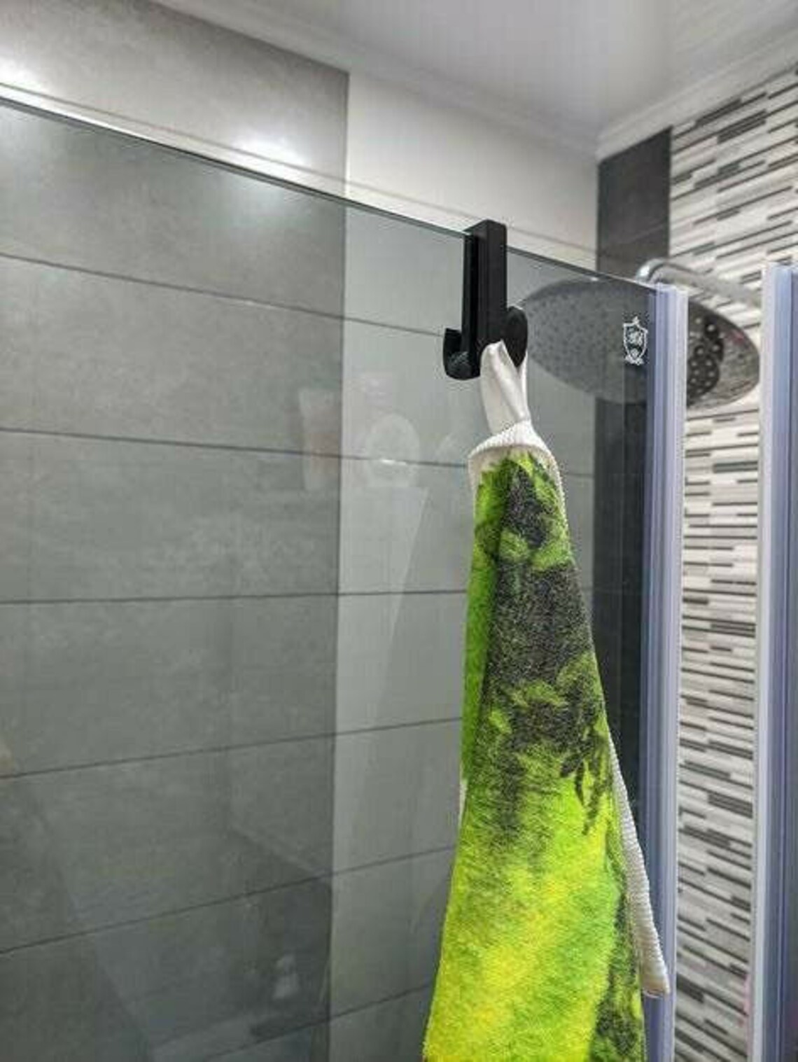 Shower glass double hook many practical uses towel hanger Etsy