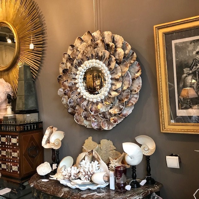 Miroir de Sorcière en Coquillages