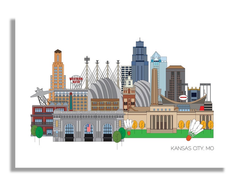 Kansas City Landmarks Etsy