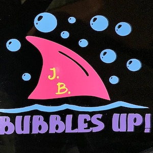 TROPICAL Jimmy Buffett themed car decal/sticker “Bubbles Up” 4 3/4 in X 5 3/4 in Free Ship & No Tariff