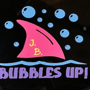 TROPICAL Jimmy Buffett themed car decal/sticker “Bubbles Up”  4 3/4 in X 5 3/4 in
