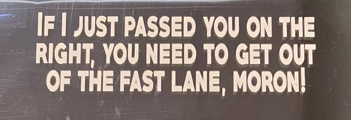 CUSTOM Tailgater Tailgating Road Rage Diecut Car Decal OR - Etsy