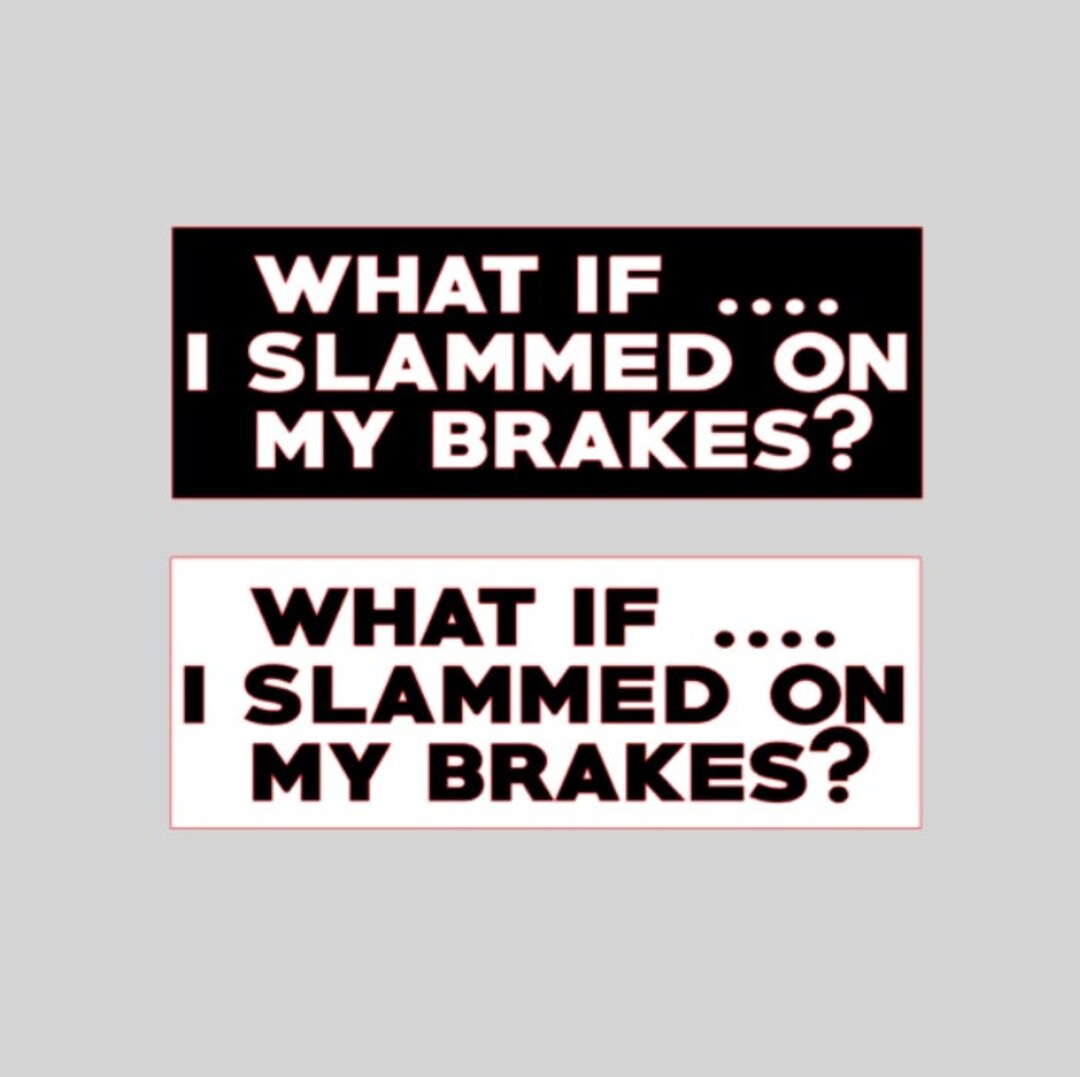 CUSTOM Tailgater, Tailgating Road Rage Diecut Car Decal OR Bumper ...