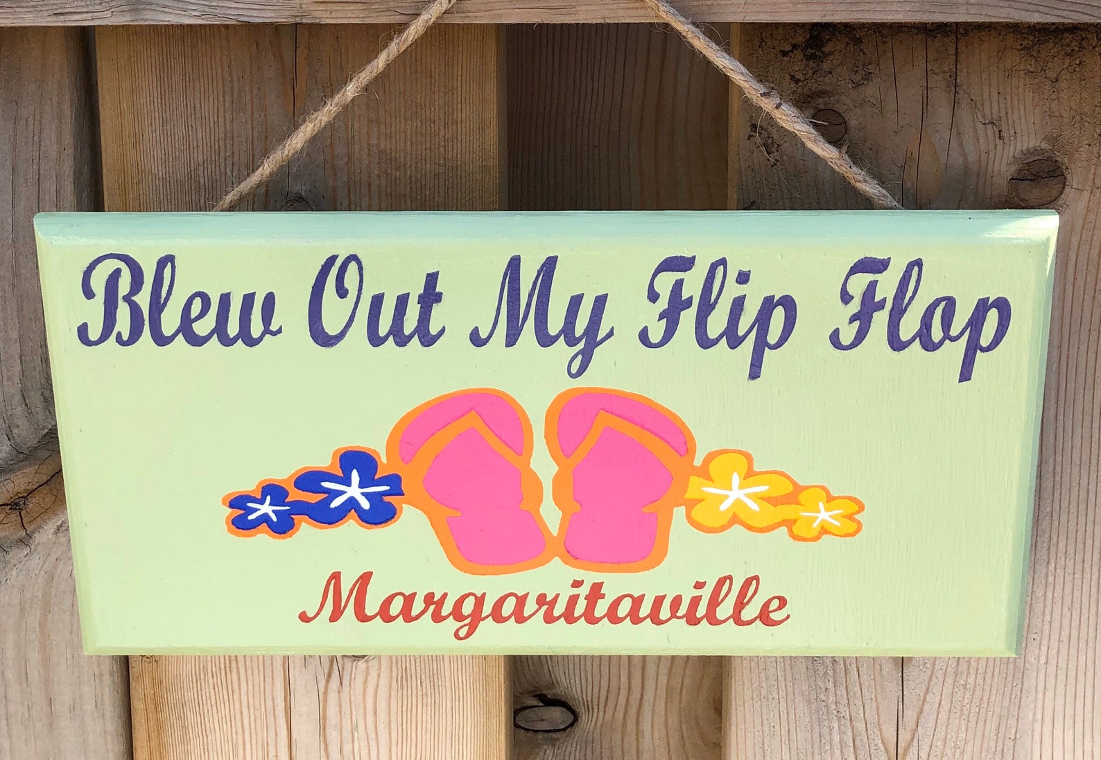 Blew Out My Flip Flop Margaritaville Hand Made Wooden Sign 5 - Etsy