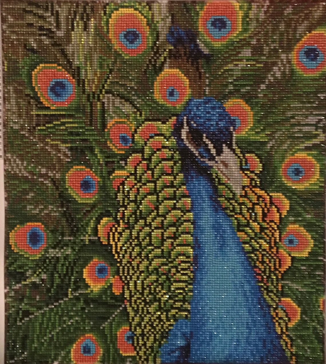 Diamond Dotz Completed Peacock - Etsy