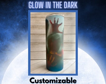 Creepy Shadow Glow in the Dark Tumbler 20 oz| Sublimation | Customizable