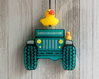 Jeep with Duck Aroma Car Air Freshie Freshener Aromie