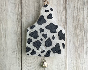 Cow Print Ear Tag Aroma Car Air Freshie Freshener Aromie