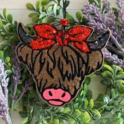 Cow Head Steer Clipon Car Air Freshie Freshener Aromie Etsy