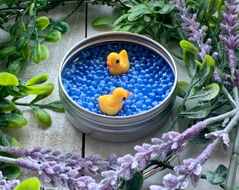 Rubber Duck Aroma Beads Air Freshener in Tin | Car Candle | Bathroom air freshener