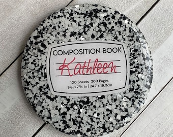 Custom Composition Book Coaster
