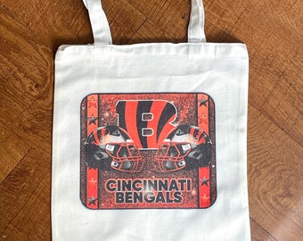 Bengals Cincinnati Football Tote Bag | Cincinnati Bengals| Bengals gift