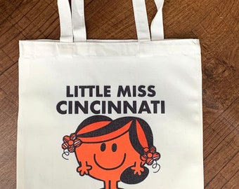 Little Miss Cincinnati Football Tote Bag | Cincinnati Bengals|Bengals gift