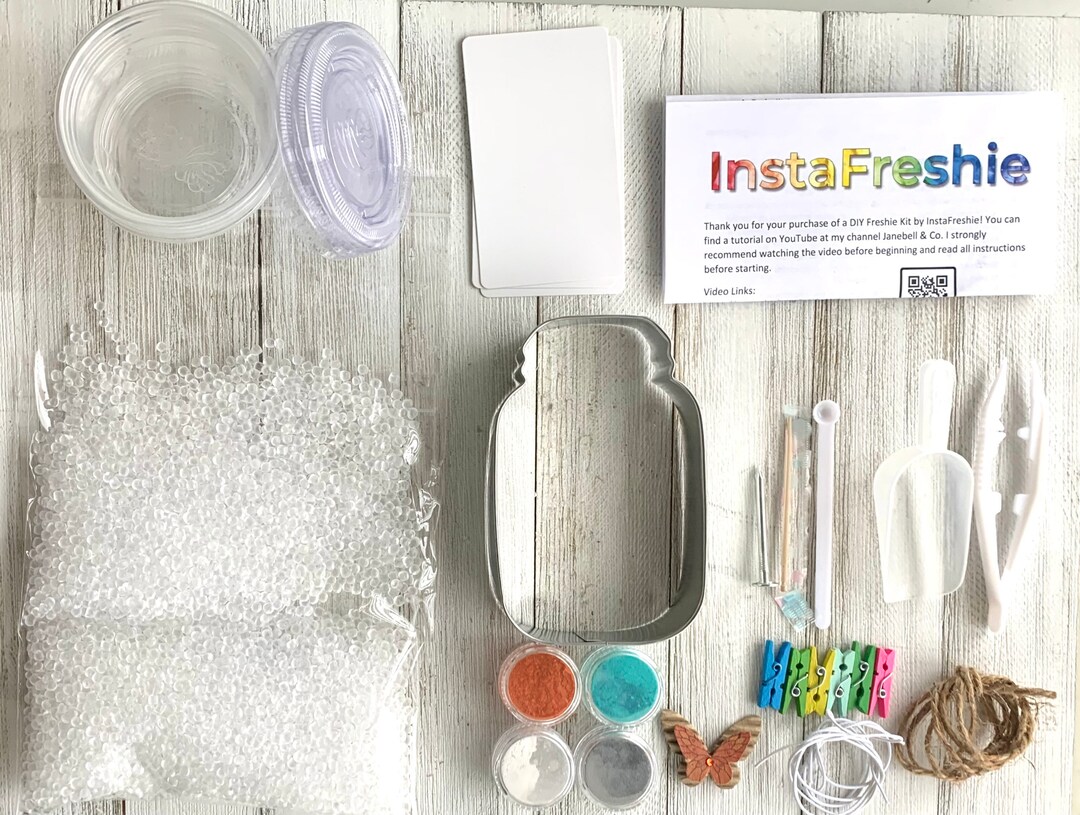 DIY Aromie Freshie Kit Mason Jar Car Air Freshener Do It Yourself Craft Kit Etsy