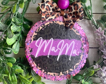 Mama Round Leopard Aroma Car Air Freshie Freshener Aromie | MaMa |