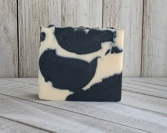 Buttermilk Cowprint Soap scented in "Lick Me All Over" | cow print | Free Soap bag