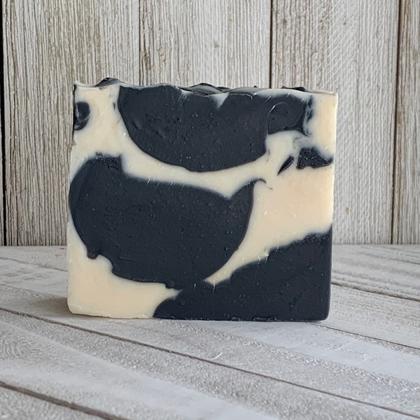 Buttermilk Cowprint Soap scented in "Lick Me All Over" | cow print | Free Soap bag