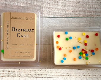 Birthday Cake Wax Tart Melt 2.75oz  |  Makes a great birthday gift!