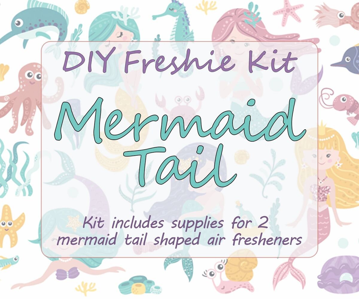 DIY Aromie Freshie Kit- Mermaid Tail Car Air Freshener