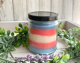 Trans Flag 8 oz Candle | Cashmere Musk | Transgender | Pride Month