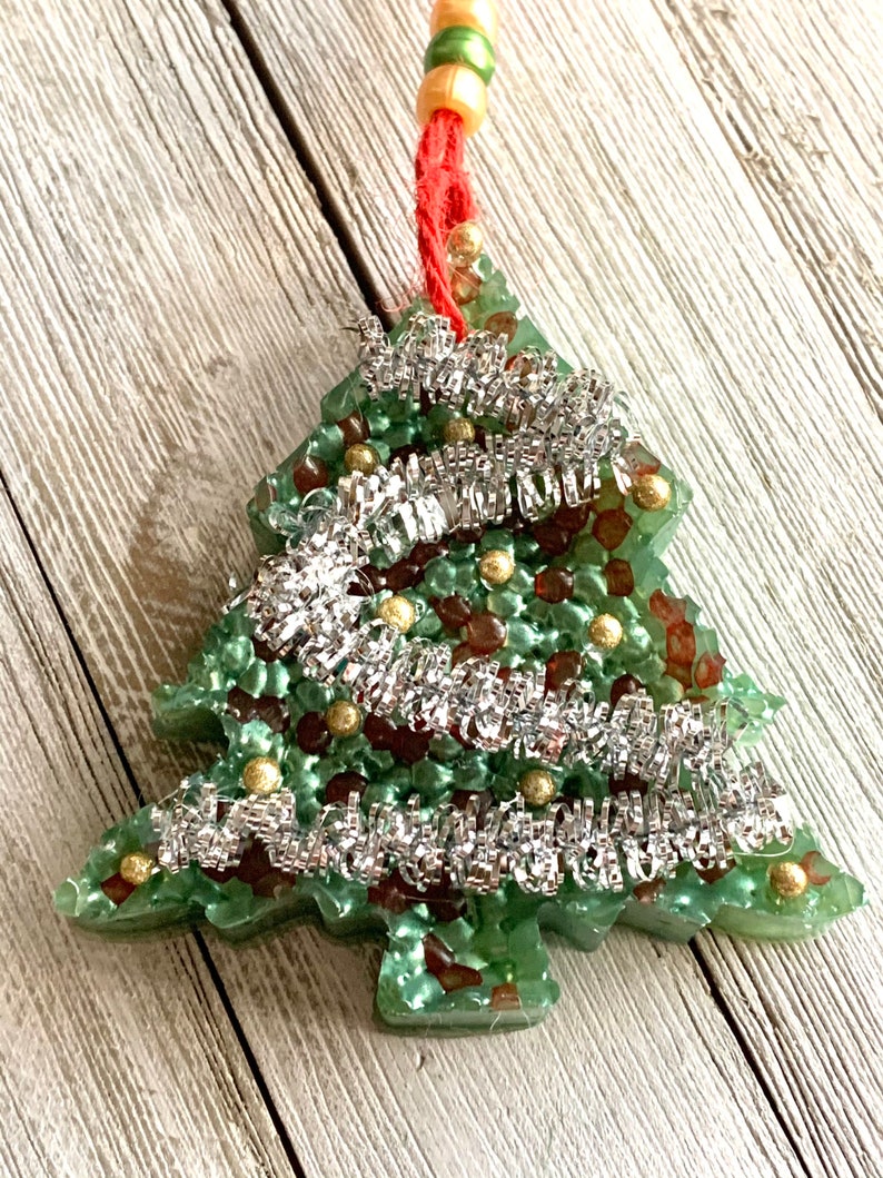 Decorated Christmas Tree Aroma Car Air Freshie Freshener Etsy
