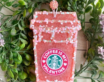 Dripping Starbucks Coffee Cup Aroma Car Air Freshie Freshener Aromie | Valentine’s Cup | Drip Drippy cup