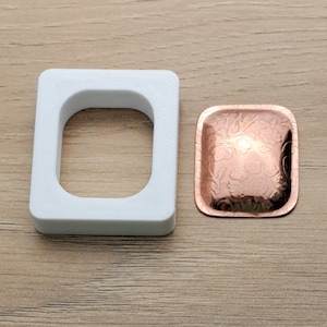 31 x 25 mm Stadionform, Rechteck mit abgerundeter Kante, Schmuck Silhouette Press Matrize, RS5
