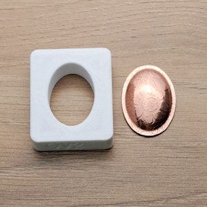 30 x 20 mm ovale Form, Schmuck Silhouette Press Matrize, OV2