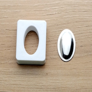 25 x 15 mm ovale Form, Schmuck Silhouette Press Matrize, OV1