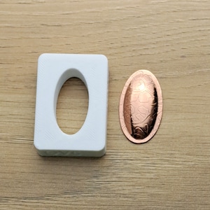 30 x 15 mm ovale Form, Schmuck Silhouette Press Matrize, OV6