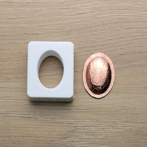25 x 12 mm ovale Form, Schmuck Silhouette Press Matrize, OV5