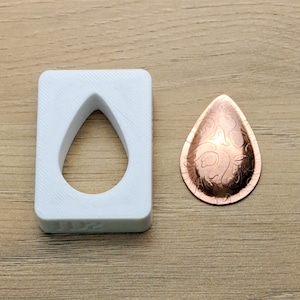 32 x 20 mm Tropfenform, Schmuck Silhouette Press Matrize, TD2