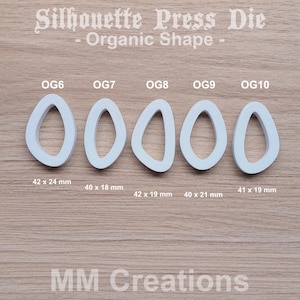 Organische Form, Schmuck Silhouette Press Matrize, DP