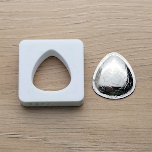 25x22,5 mm Tropfen Form, Schmuck Silhouette Press Matrize, TD7