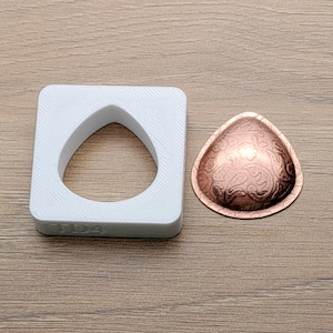 30 x 28 mm Tropfenform, Schmuck Silhouette Press Matrize, TD4