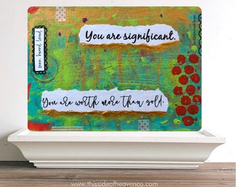 THINKING Of YOU Card Gift for Her / QUARANTINE Gift/ Handmade Encouragement Art Cards/ Friendship Card/ I Love You