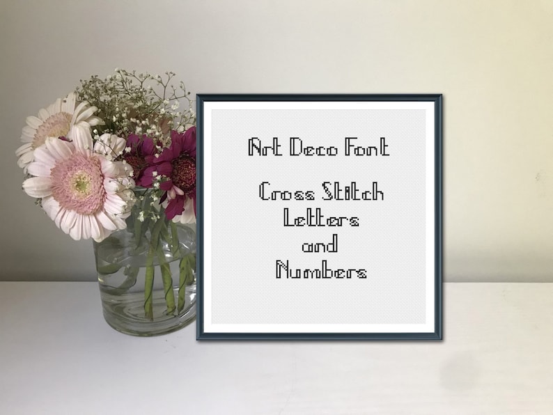 Art Deco Font Cross Stitch Alphabet Font for Vintage Cross - Etsy Canada