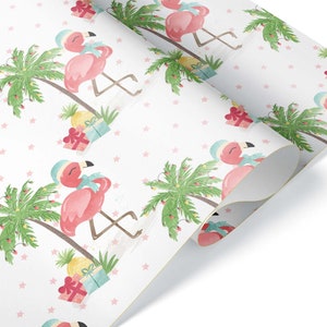 Seashell Wrapping Paper Nautical Beach Shell Gift Wrap Coral