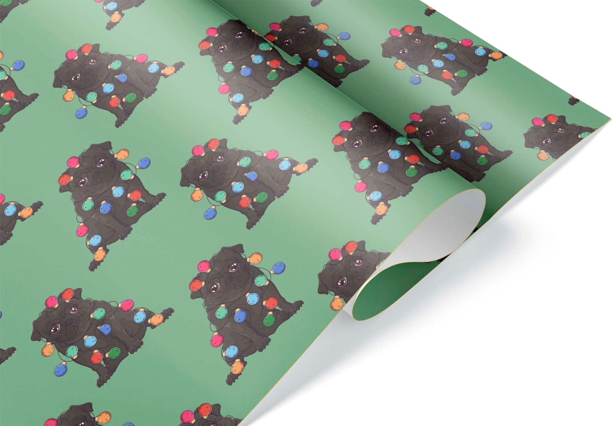 Funny Xmas Lights Thick Wrapping Paper,Christmas Theme Holiday, Winter  Decor Theme, Christmas Lights Lover (12 foot x 30 inch roll)