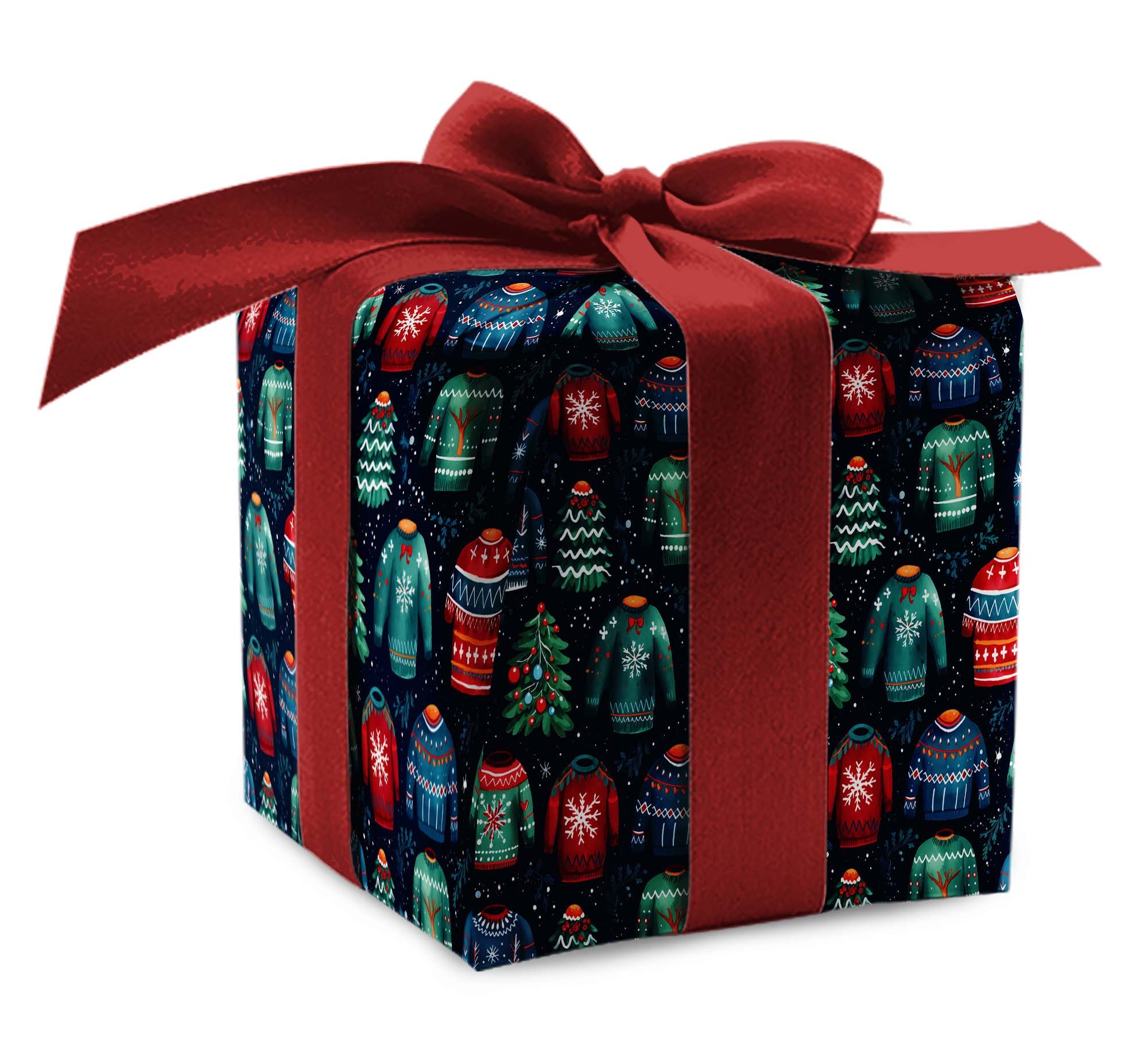 Festive Plaid Bigfoot Christmas Luxury Gift Wrap, Christmas Tree Cryptid  Theme Thick Wrapping Paper, Sasquatch Xmas Decoration (6 foot x 30 inch  roll)