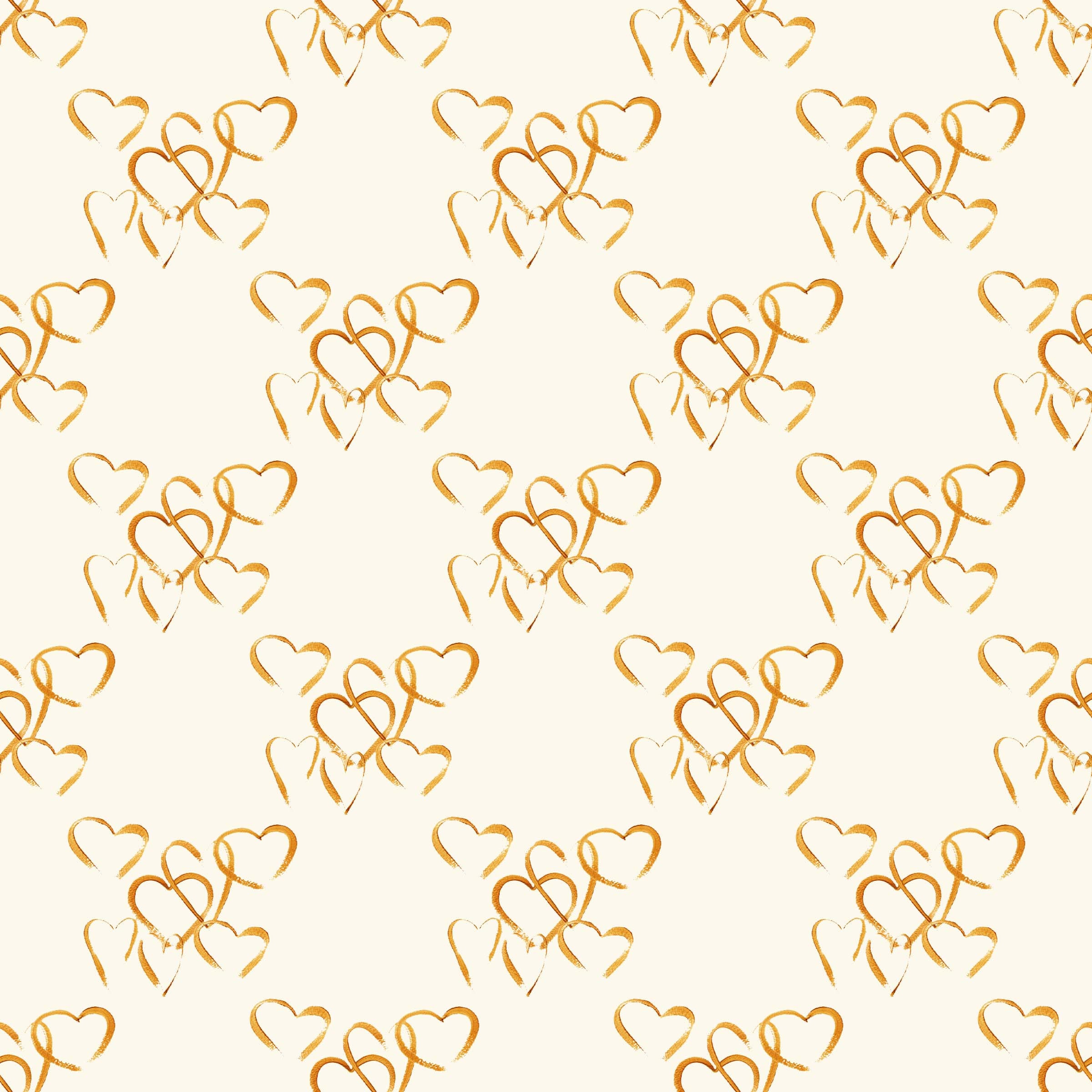Gorgeous Golden Hearts - Luxury Wrapping Paper - Ideal for Wedding Gifts