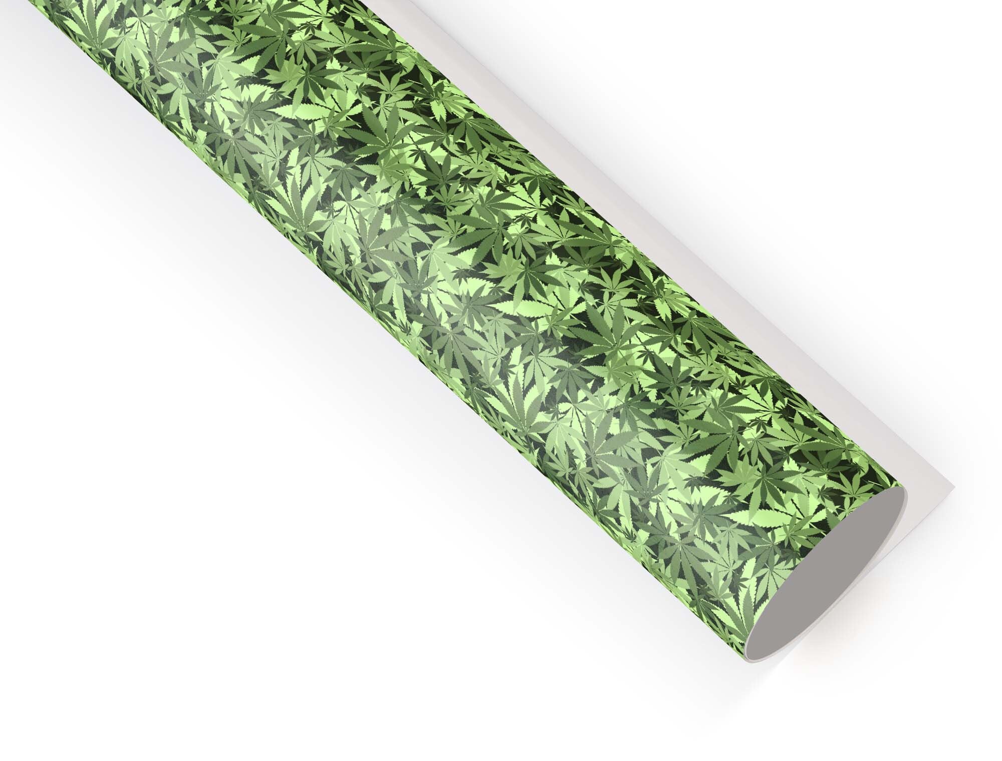 Green Marijuana Leaf Cannabis Wrapping Paper Roll Dope Etsy