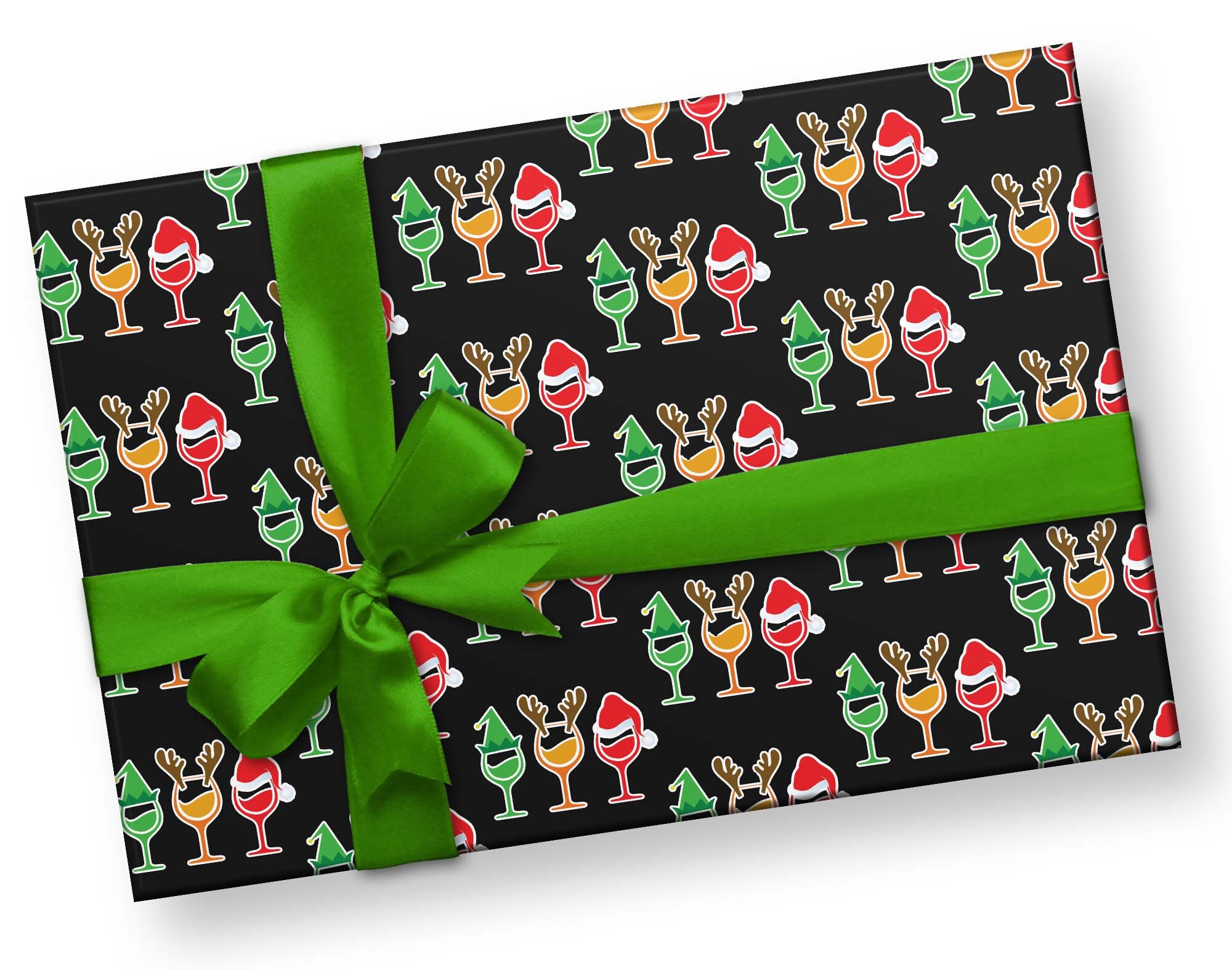 Funny Cute Wine Lover Gift Wrap Joke Christmas Wrapping Paper Etsy