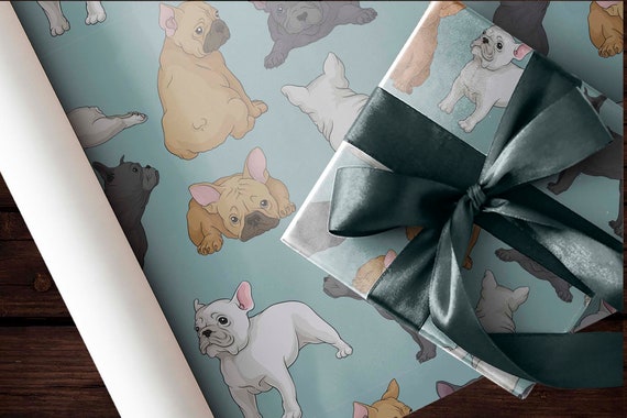 Bulldog clearance wrapping paper