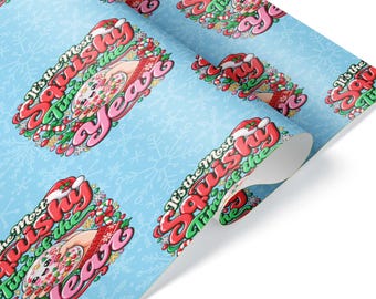 It's the Most Squishy Time of the Year Christmas Wrapping Paper: Playful Toy Gift Wrap for Kids, Cute Holiday Present