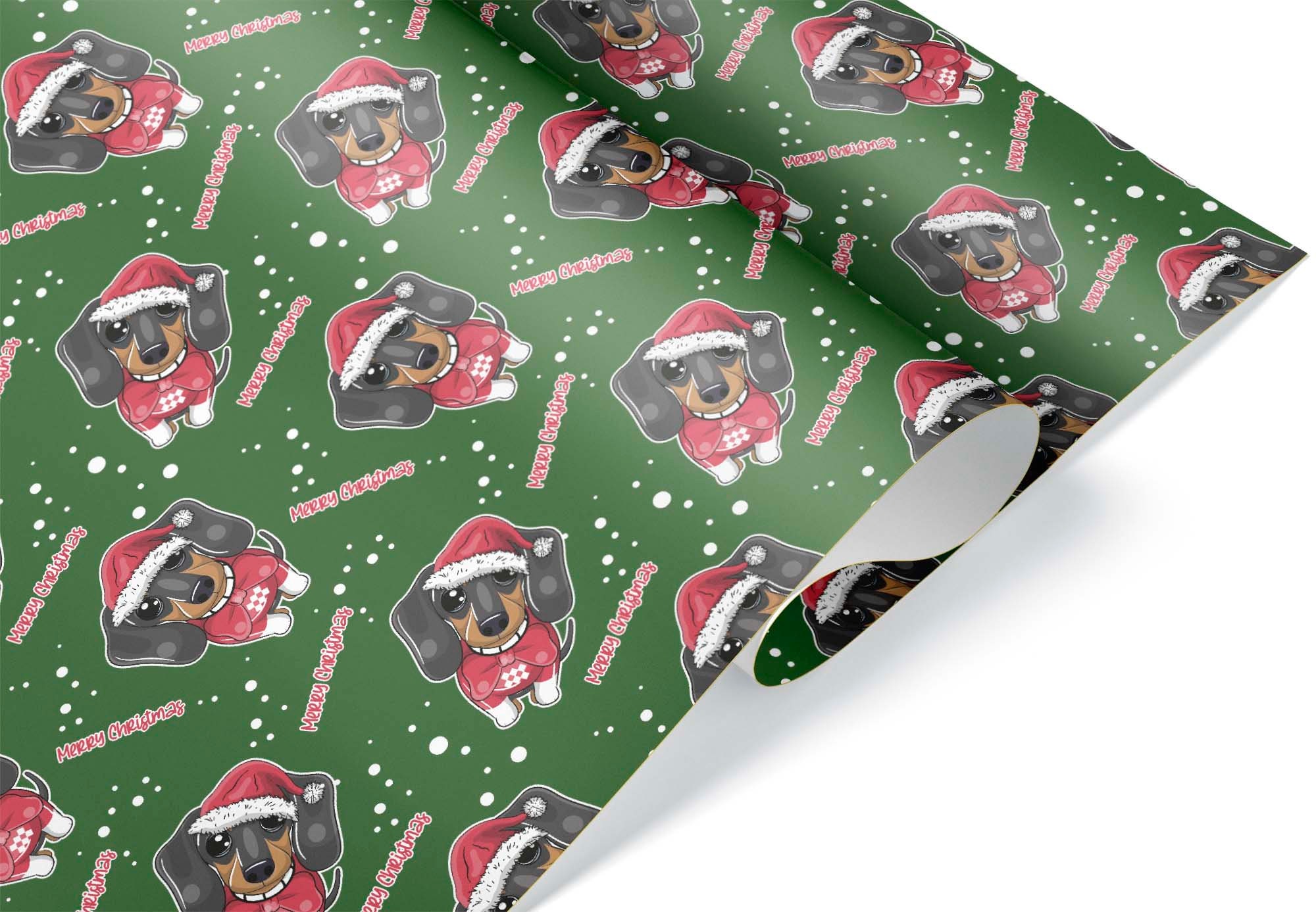 Festive Buffalo Plaid Sasquatch Xmas Luxury Gift Wrap, Christmas