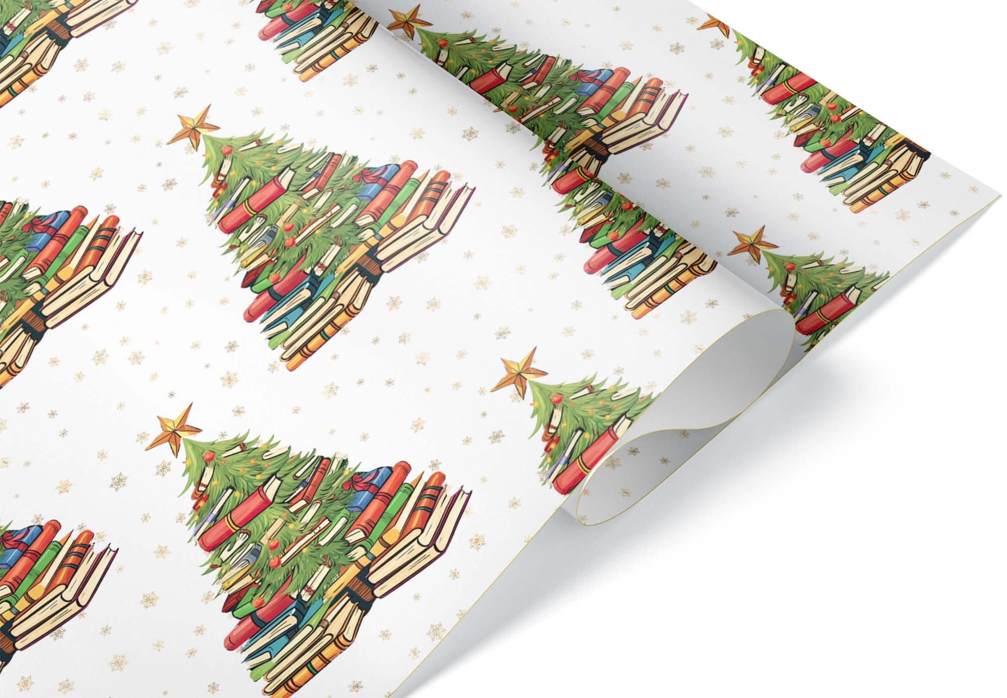 Wrapping Paper for Books, Book Gift Wrap, Librarian Wrapping Paper