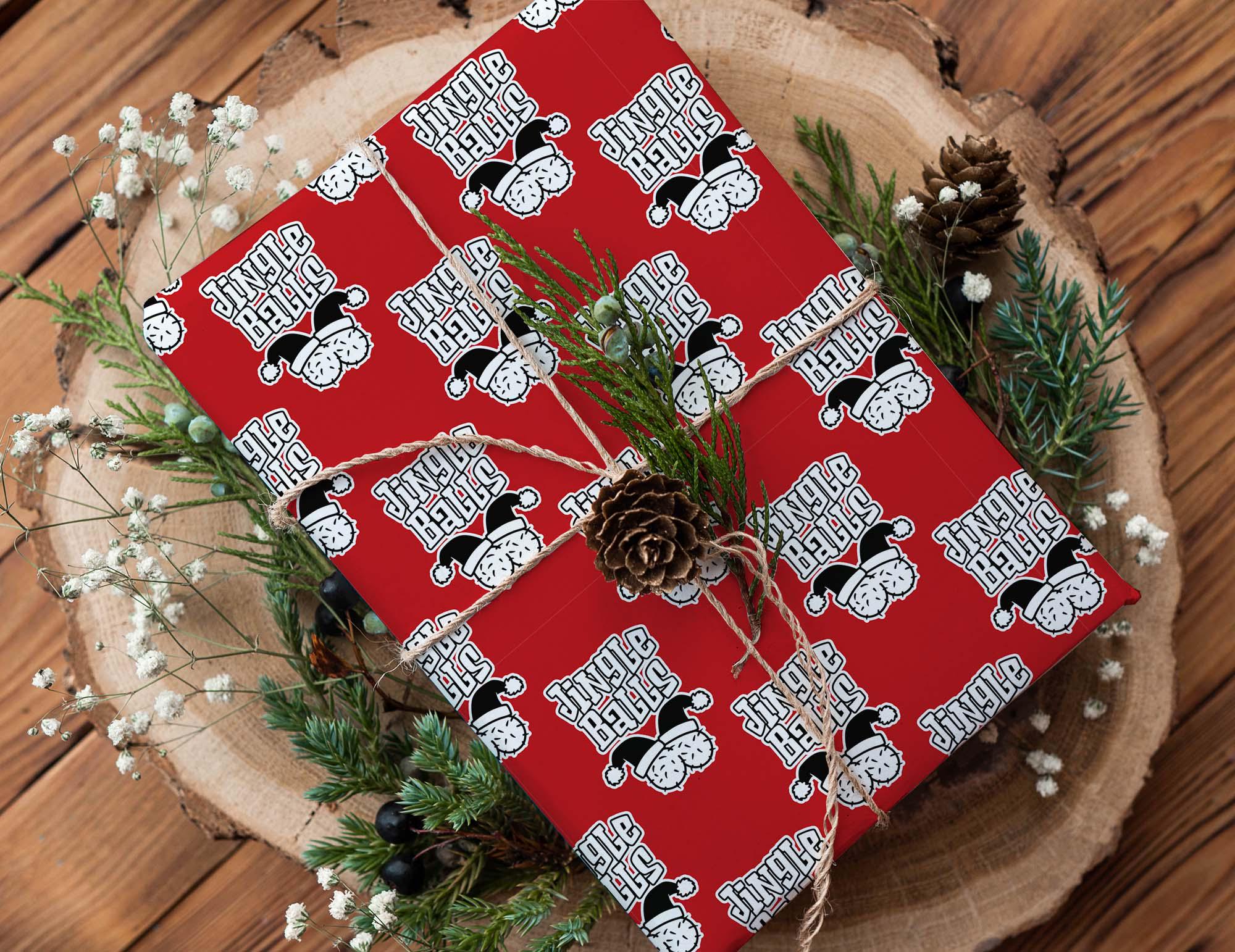 Brainbox Candy - 2 Sheets Of Funny Rude 'Present C*nt' Birthday Wrapping Paper - Offensive Gift Wrap For Anyone With A Cheeky Sense Of Humour - View #2