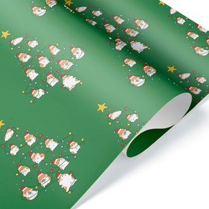 Cute Guinea Pig Gift Wrap Thick Christmas Wrapping Paper Roll Sheet Present Theme Party Decorations