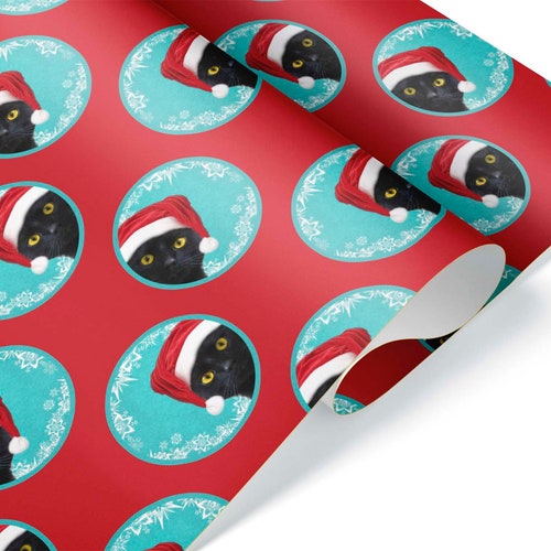 Funny Black Cat Christmas Wrapping Paper Roll Sheet Gift Wrap - Etsy Funny Black Cat Christmas Wrapping Paper Roll Sheet Gift Wrap - Etsy